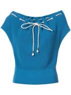 Calvin Klein 205w39nyc Drawstring Loose Sweater - Blue