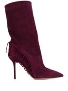 Aquazzura Lace-up Details Boots - Red