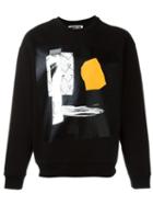 Mcq Alexander Mcqueen Abstract Print Sweatshirt, Men's, Size: L, Black, Cotton