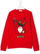 Stella Mccartney Kids Teen Christmas Sweatshirt - Red
