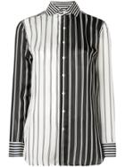 Polo Ralph Lauren Contrast Panel Striped Shirt - Black
