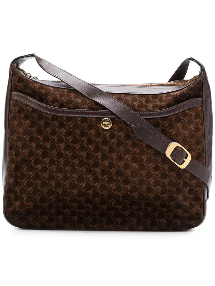 Salvatore Ferragamo Vintage 80's Patterned Shoulder Bag - Brown