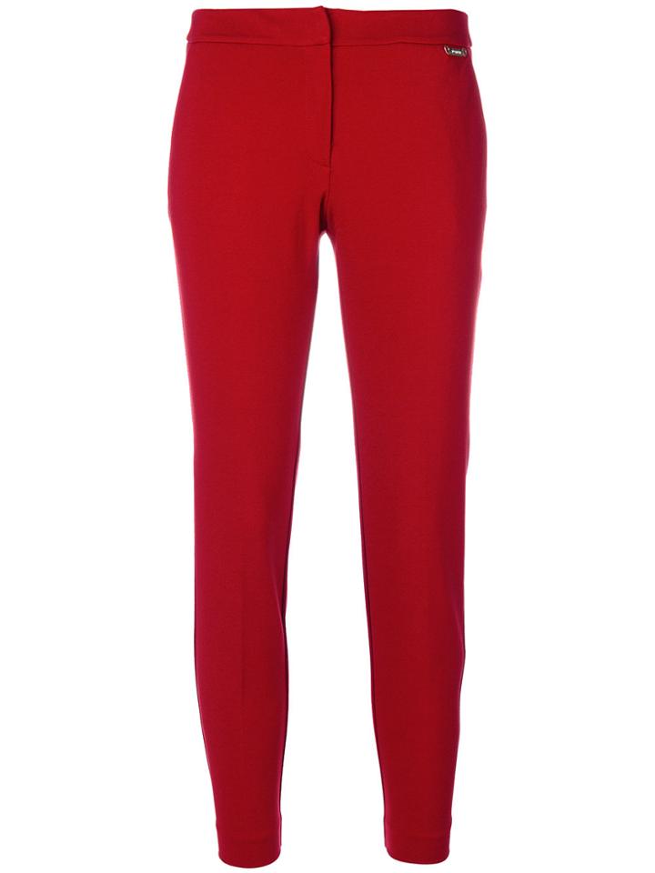 Twin-set Cropped Skinny Trousers - Red