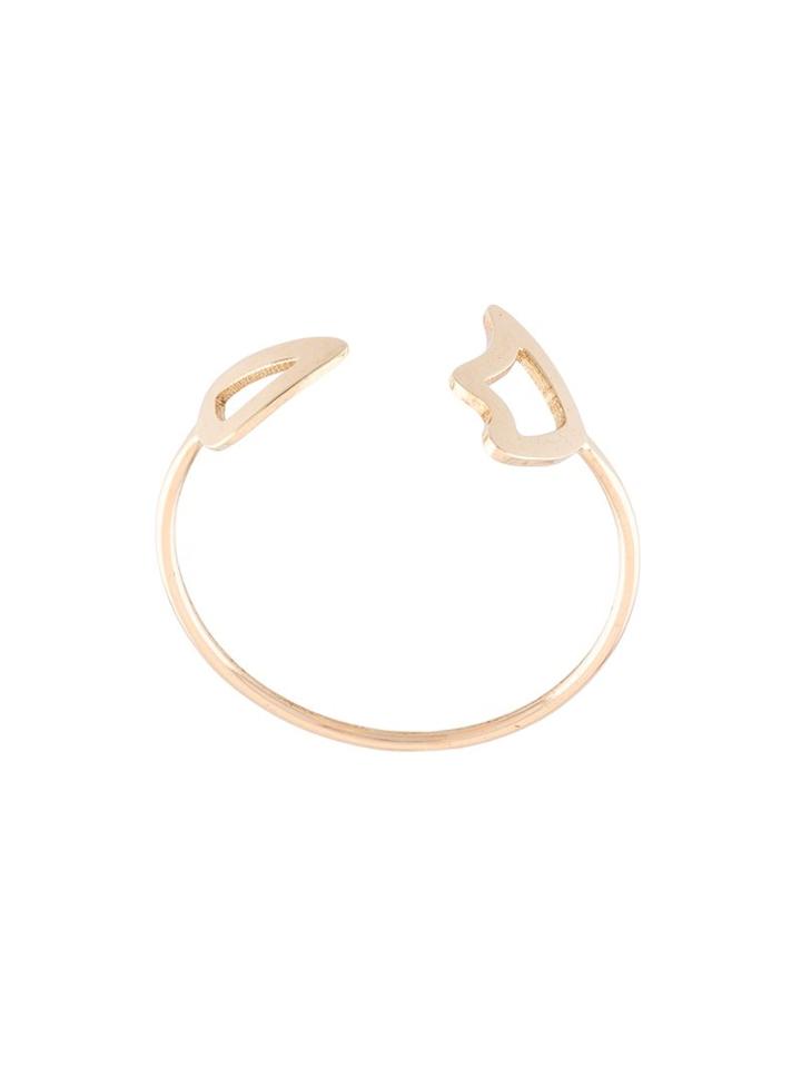 Sarah & Sebastian 'stealer Split' Ring, Women's, Size: Medium, Metallic