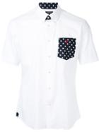 Loveless - Polka Dot Pocket Shirt - Men - Cotton - 3, White, Cotton