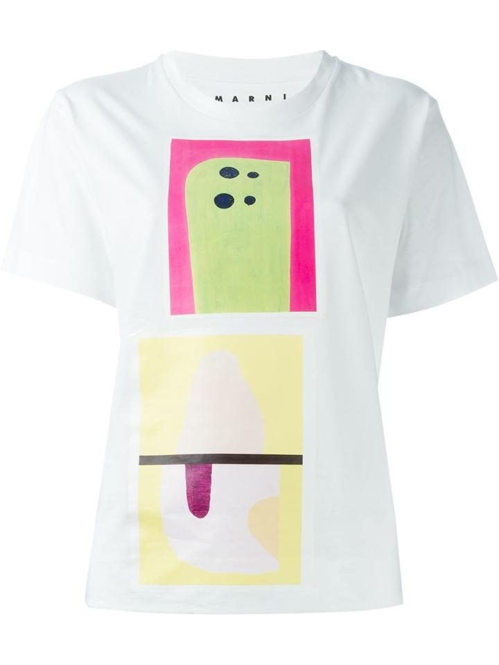 Marni Jack Davidson X Marni T-shirt, Women's, Size: 42, White, Cotton
