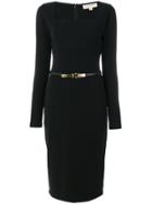 Michael Michael Kors Belted Waist Dress - Black