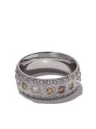 De Beers 18kt White Gold Talisman Diamond Band