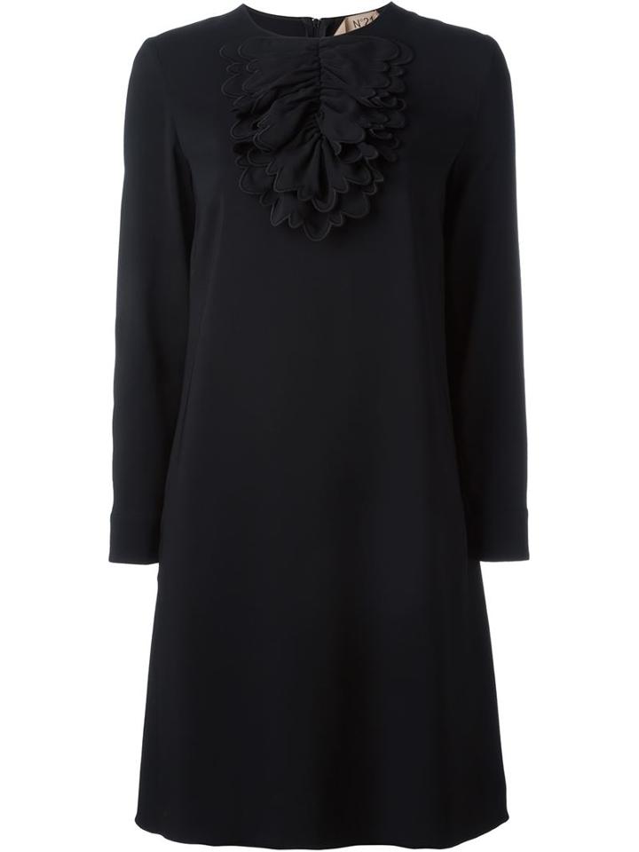 No21 Scalloped Bib Shift Dress