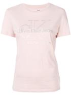 Ck Jeans Logo Print T-shirt - Pink & Purple