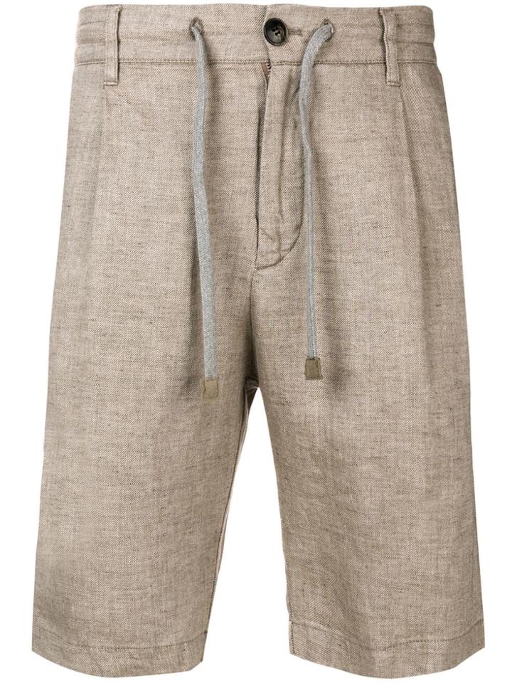 Eleventy Tailored Shorts - Brown