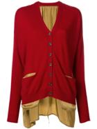 Uma Wang Cashmere Knitted Buttoned Cardigan - Red