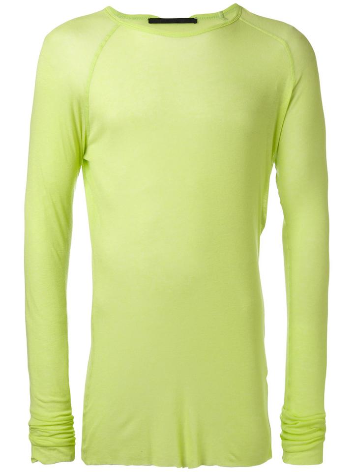 Fitted Top - Men - Cotton/nylon/viscose - L, Yellow/orange, Cotton/nylon/viscose, Haider Ackermann