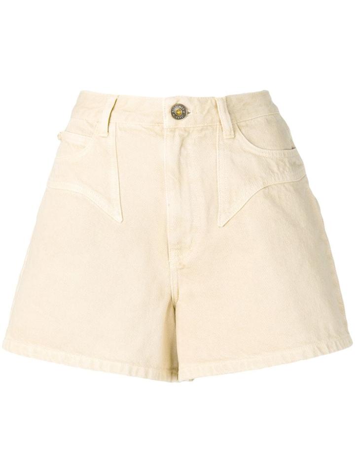 Nanushka Wide Leg Shorts - Neutrals