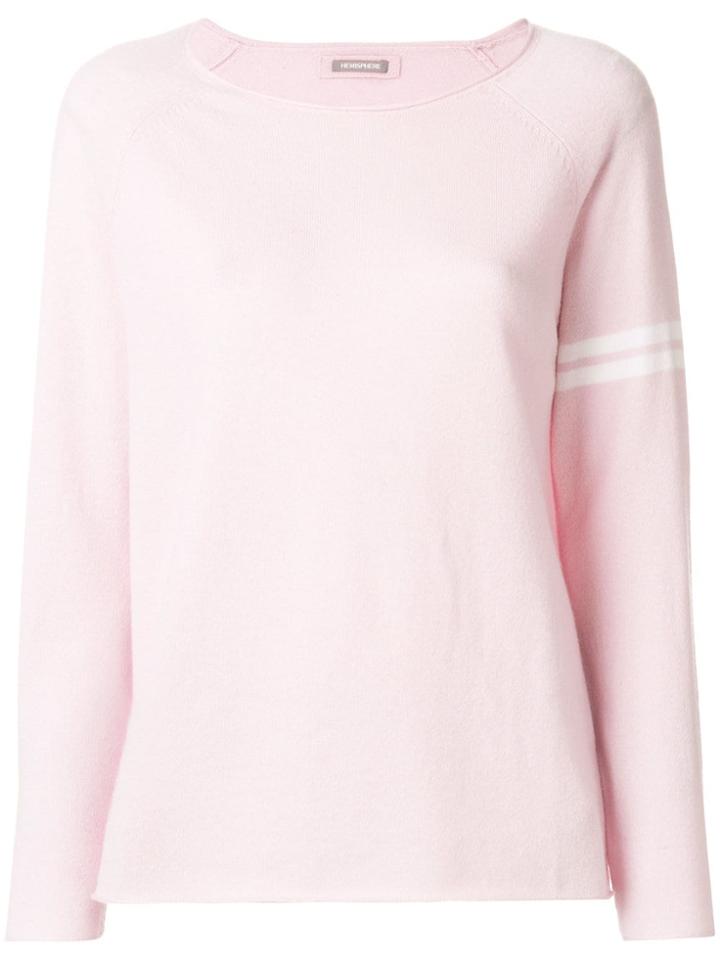 Hemisphere Stripe Detail Jumper - Pink