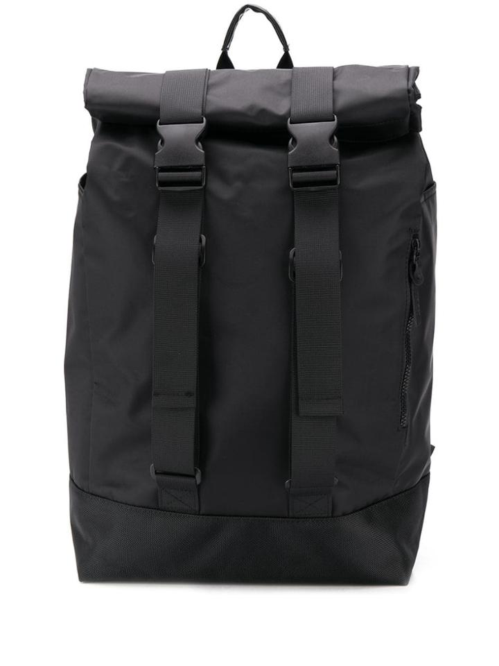 Woolrich Large Folded Top Backpack - Black