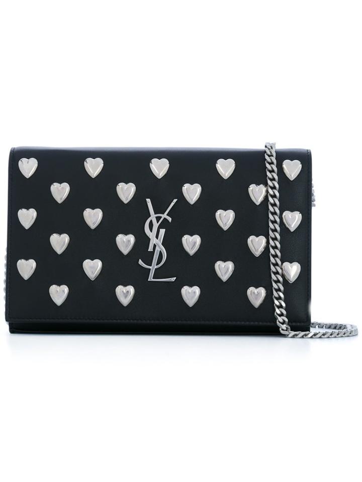 Saint Laurent 'monogram' Chain Wallet - Black