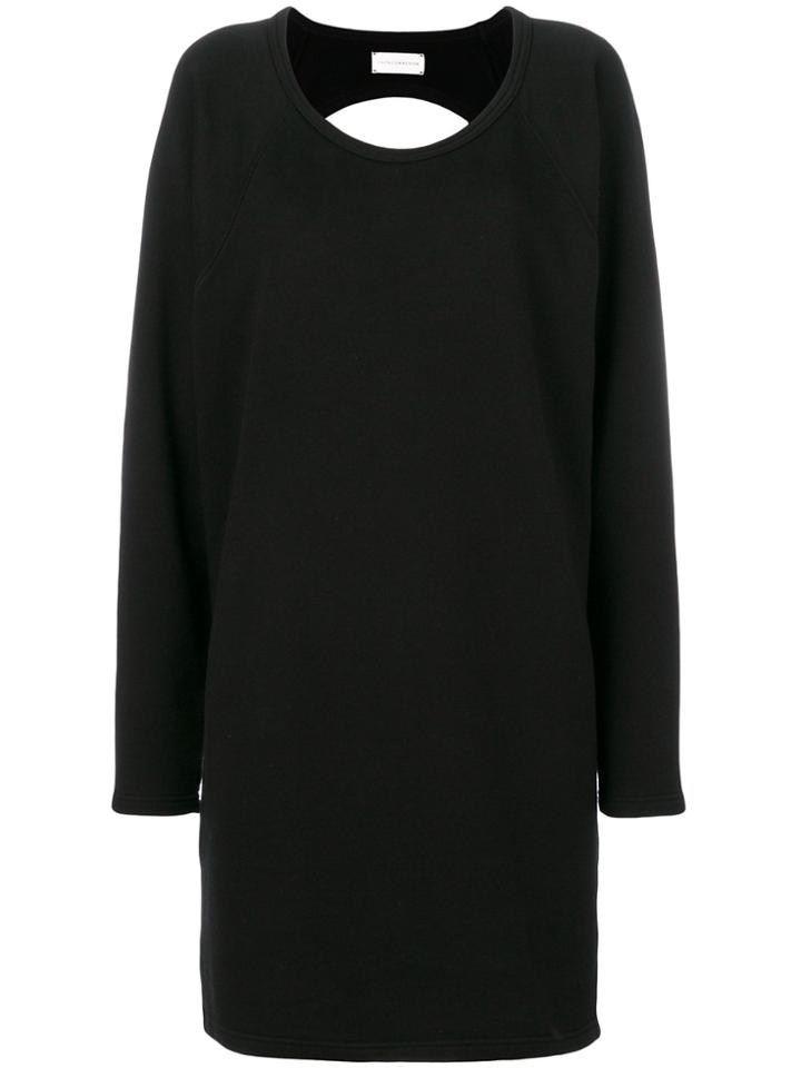 Faith Connexion Backless Sweatshirt Dress - Black