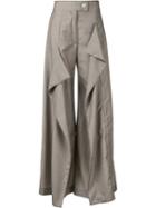 Anne Sofie Madsen - Judith Trousers - Women - Silk/wool - M, Brown, Silk/wool