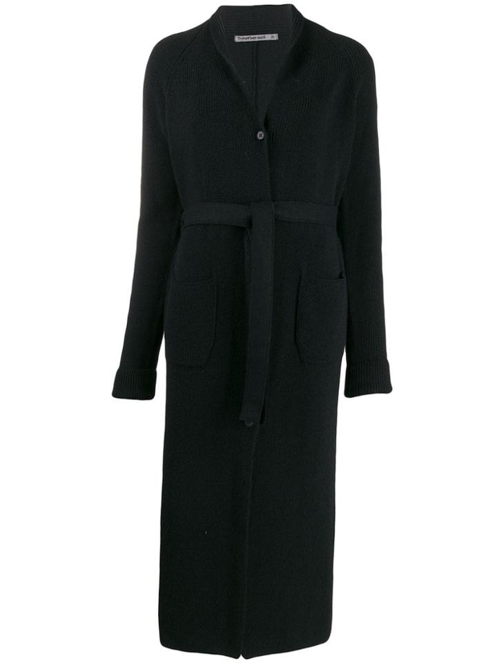 Transit Tie-waist Cardi Coat - Black