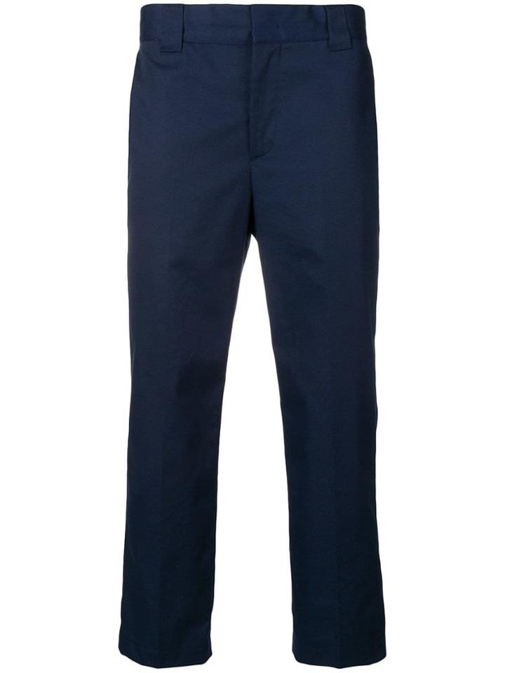 Msgm Classic Chino Trousers - Blue