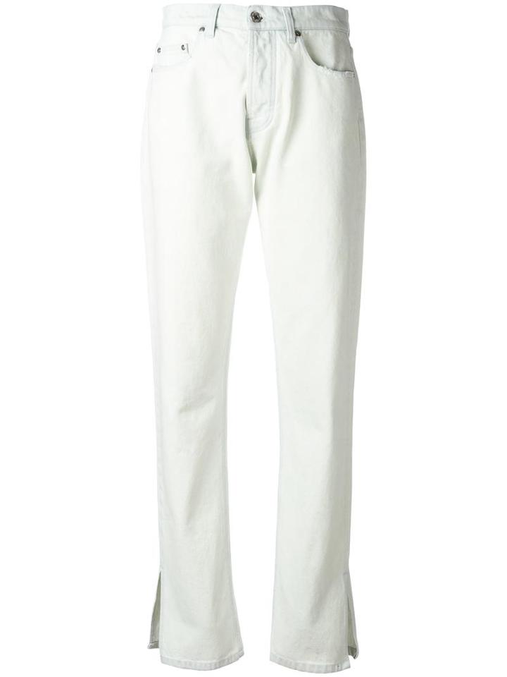 Msgm Boyfriend Jeans, Women's, Size: 42, White, Cotton/polyester