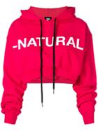 Mia-iam Cropped Hoodie - Red