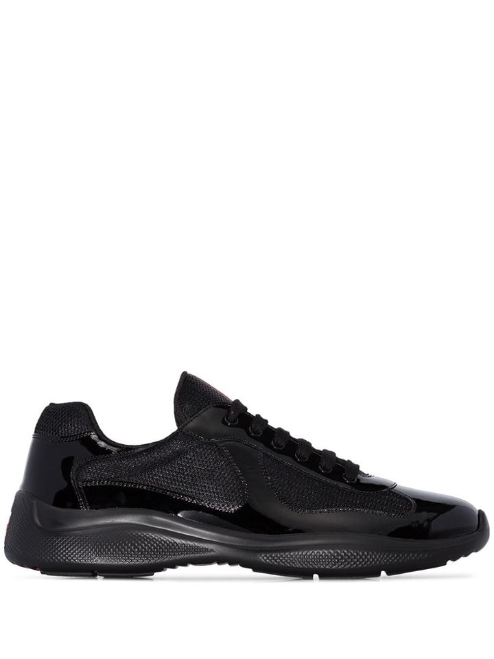 Prada Americas Cup Low-top Sneakers - Black