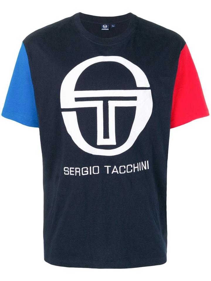 Sergio Tacchini Contrast Logo T-shirt - Blue