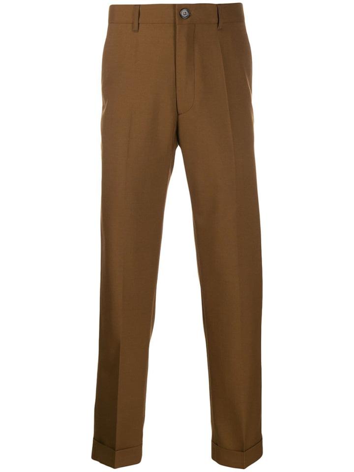 Marni Straight Leg Trousers - Brown