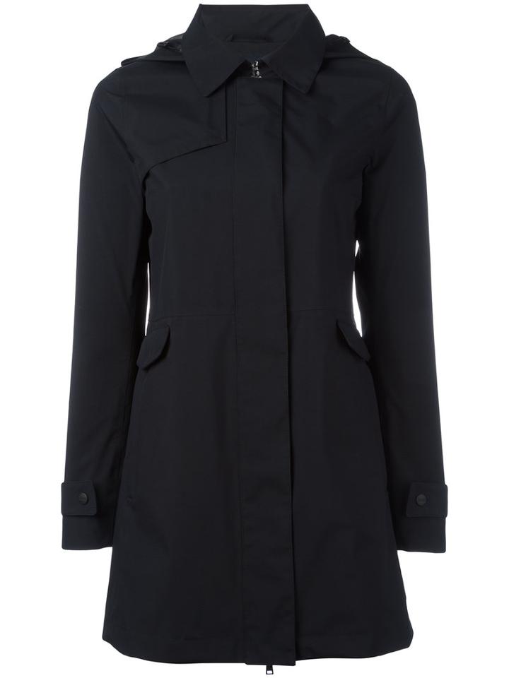 Herno Laminar Raincoat, Women's, Size: 46, Blue, Polyester/fluorofibra