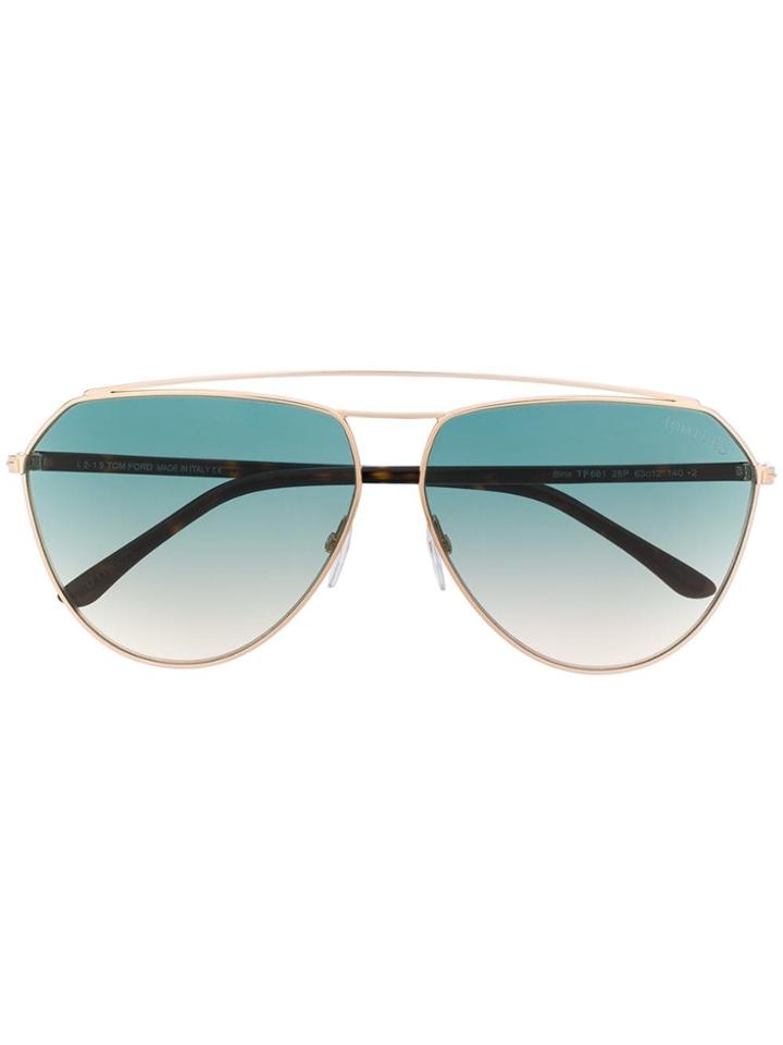 Tom Ford Eyewear Gradient Aviator Sunglasses - Brown