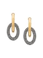 Mulberry Links Double Medium Strass Earrings - Gold