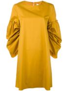 Tibi - Oversized Dress - Women - Cotton - Xs, Yellow/orange, Cotton