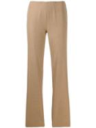 Romeo Gigli Pre-owned 2000's Pinstriped Straight Trousers - Neutrals