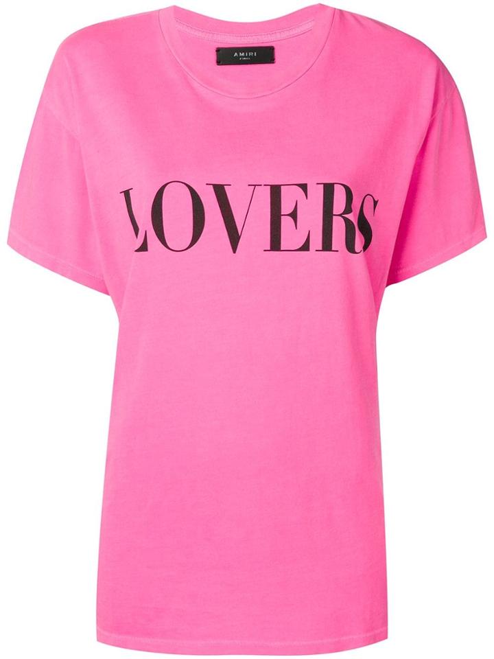 Amiri Printed 'lovers' T-shirt - Pink