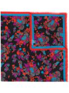 Givenchy Floral Embroidered Scarf - Black