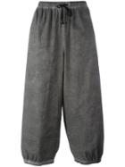 Unconditional Loose-fit Drawstring Trousers, Men's, Size: Medium, Grey, Cotton