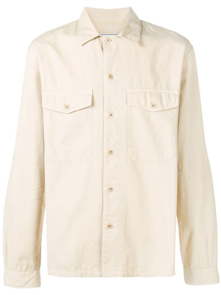 Ami Paris Camp Collar Overshirt - Neutrals