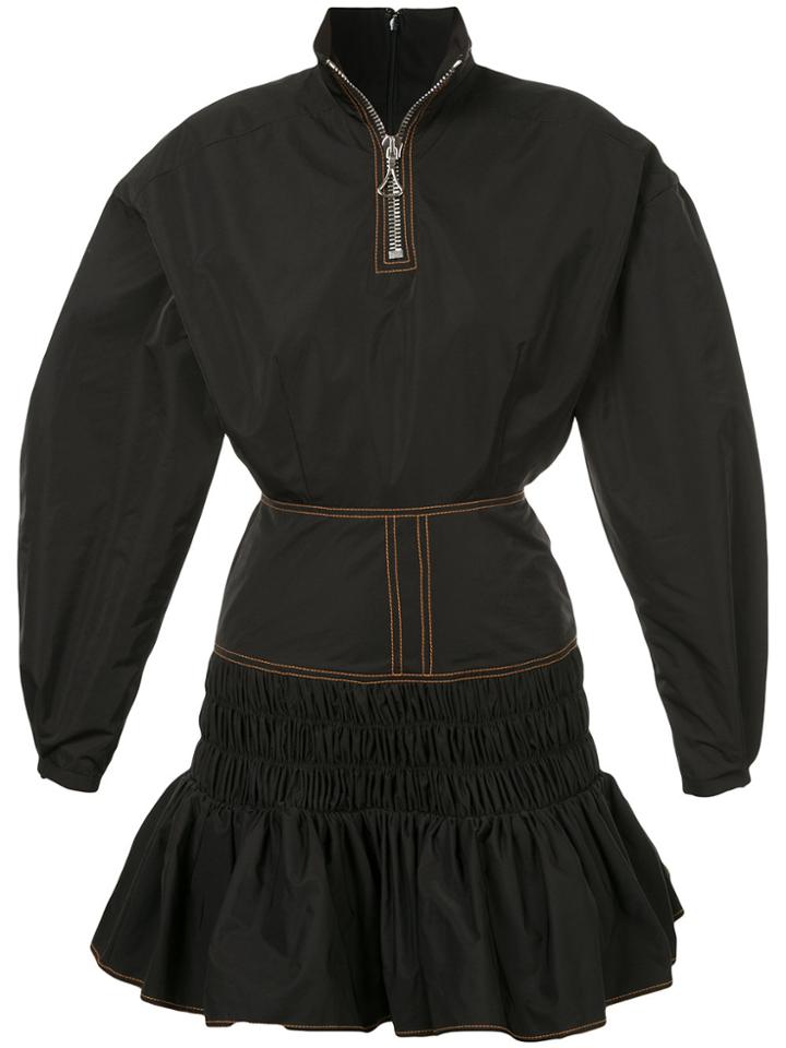 Ellery Tennessee Rouche Dress - Black