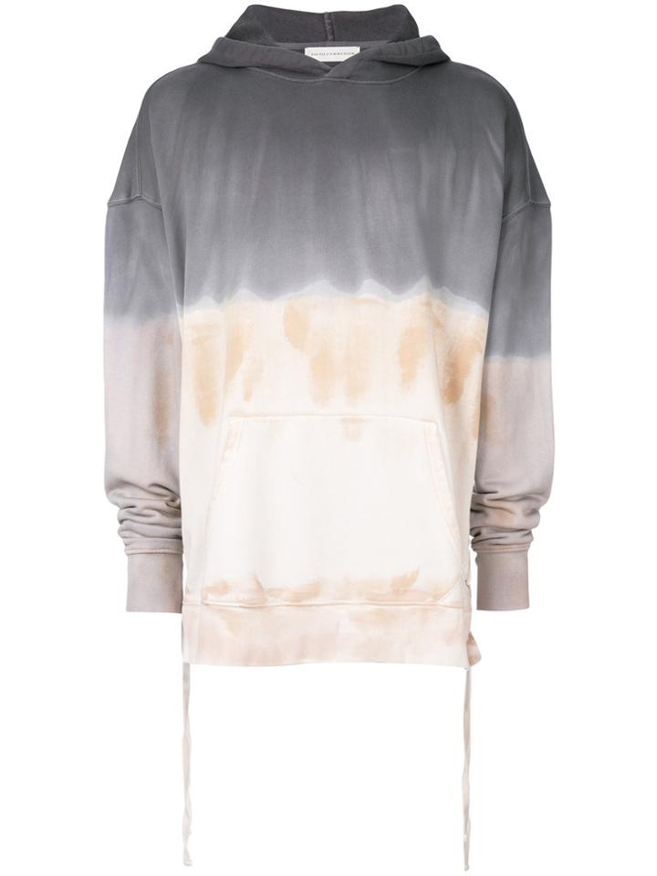 Faith Connexion Colour Block Hoodie - Grey