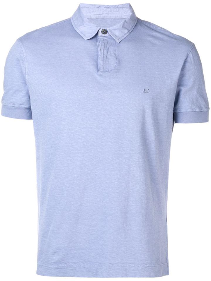 Cp Company Branded Polo Shirt - Purple