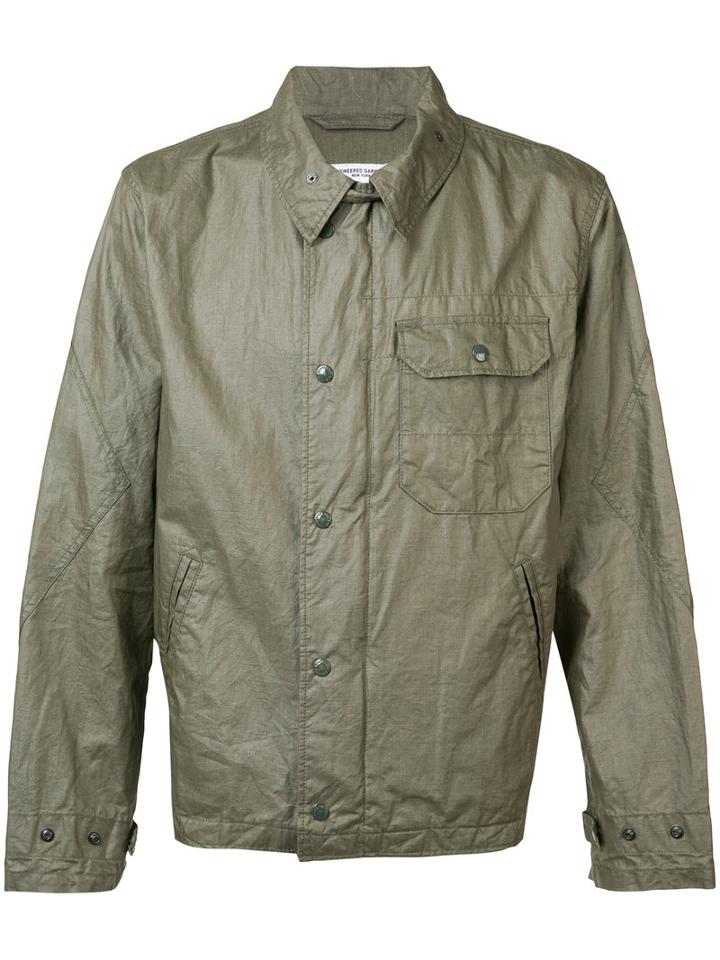 Engineered Garments - Chest Pocket Jacket - Men - Linen/flax - L, Green, Linen/flax