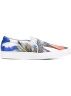 Joshua Sanders Surf Print Slip-on Sneakers
