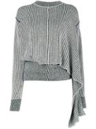 Sportmax Draped Striped Sweater - Green