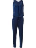 Heidi Klein Drawstring Jumpsuit, Women's, Size: L, Blue, Cupro/spandex/elastane