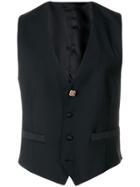 Lardini Button Waistcoat - Black