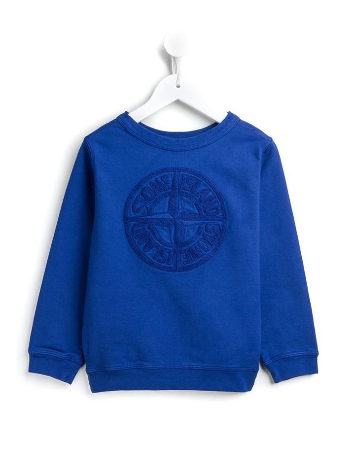 Stone Island Kids Raised Logo Sweatshirt