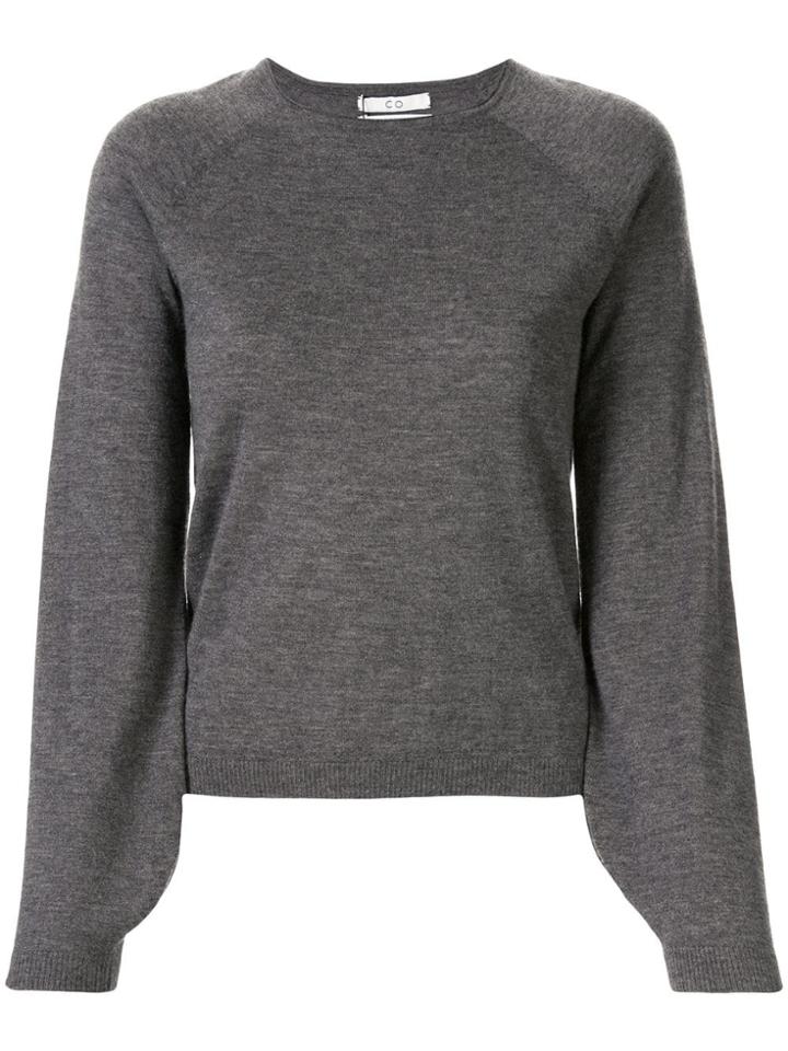 Co Cashmere Long-sleeved Top - Grey
