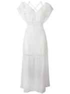 Self-portrait 'daisy' Dress, Women's, Size: 12, White, Cotton/silk/polyamide